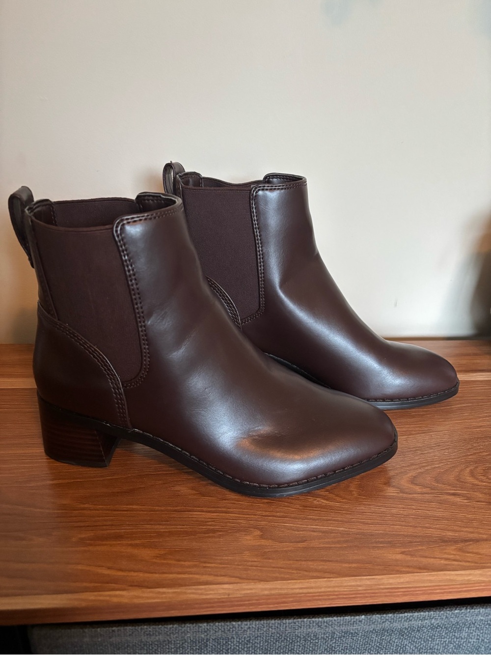 J. Crew Factory Brown Chelsea Ankle Boots